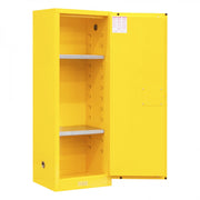 Durham FM Approved, Flammable Storage Cabinet, 22 Gallon, 1 Door, Manual Close, 2 Shelves