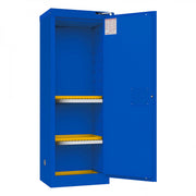 Durham FM Approved, Corrosive Storage Cabinet, 22 Gallon, 1 Door, Self Close, 2 Shelves