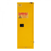 Durham FM Approved, Flammable Storage Cabinet, 22 Gallon, 1 Door, Self Close, 2 Shelves, Safety Yellow