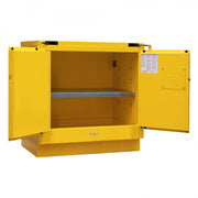 Durham FM Approved, Under Counter, Flammable Storage Cabinet, 22 Gallon, 2 Doors, Manual Close