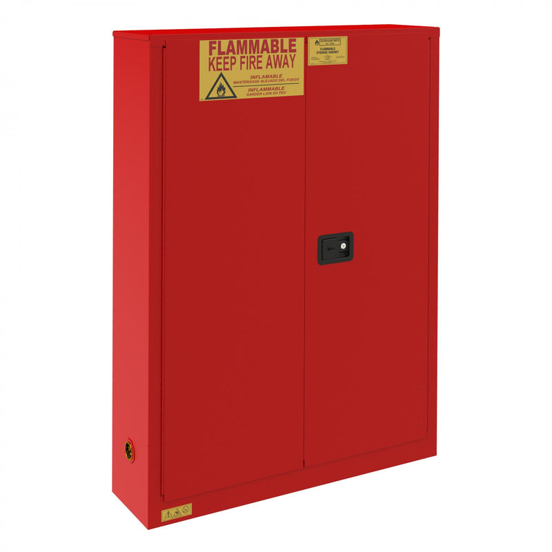 Durham Flammable Storage, 30 Gallon Paint and Ink Storage, Manual, Red