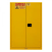 Durham FM Approved, Flammable, Paint and Ink Storage Cabinet, 30 Gallon, 2 Doors, Manual Close, Yellow