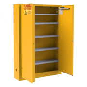 Durham FM Approved, Flammable Storage Cabinet, 30 Gallon Paint and Ink Storage, 2 Doors, Self Close