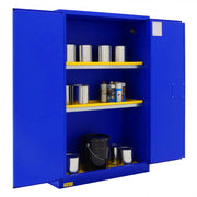 Durham FM Approved, Corrosive Storage Cabinet, 45 Gallon, 2 Doors, Manual Close, 2 Shelves