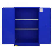 Durham FM Approved, Corrosive Storage Cabinet, 45 Gallon, 2 Doors, Manual Close, 2 Shelves