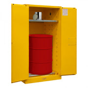 Durham FM Approved, Flammable Storage Cabinet, 55 Gallon, 2 Doors, Manual Close, 1 Shelf