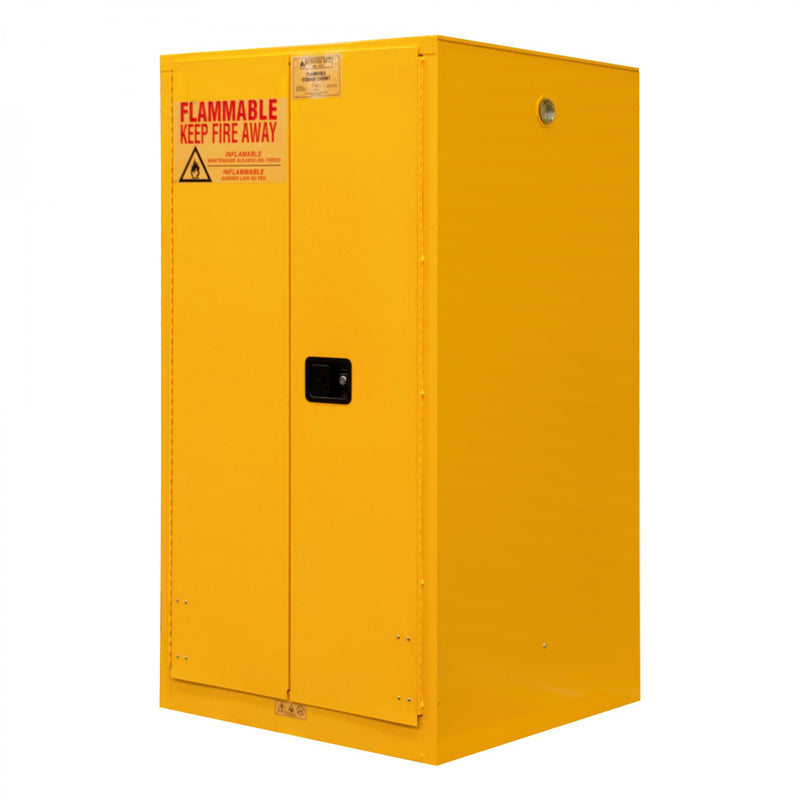 Durham FM Approved, Flammable Storage Cabinet, 55 Gallon, 2 Doors, Manual Close, 1 Shelf