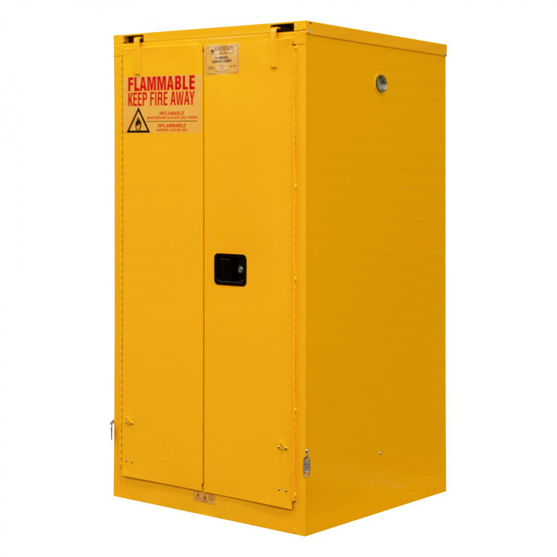 Durham FM Approved, Flammable Storage Cabinet, 55 Drum Gallon Storage, 2 Doors, Self Close, 1 Shelf
