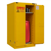 Durham FM Approved, Flammable Storage Cabinet, 55 Drum Gallon Storage, 2 Doors, Self Close, 1 Shelf