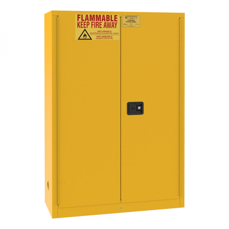 Durham FM Approved, Flammable Storage Cabinet, 60 Gallon Paint and Ink Storage, 2 Doors, Manual Close