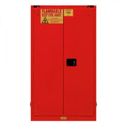 Durham FM Approved, Flammable Storage Cabinet, 60 Gallon, 2 Doors, Self Close, 2 Shelves, Red