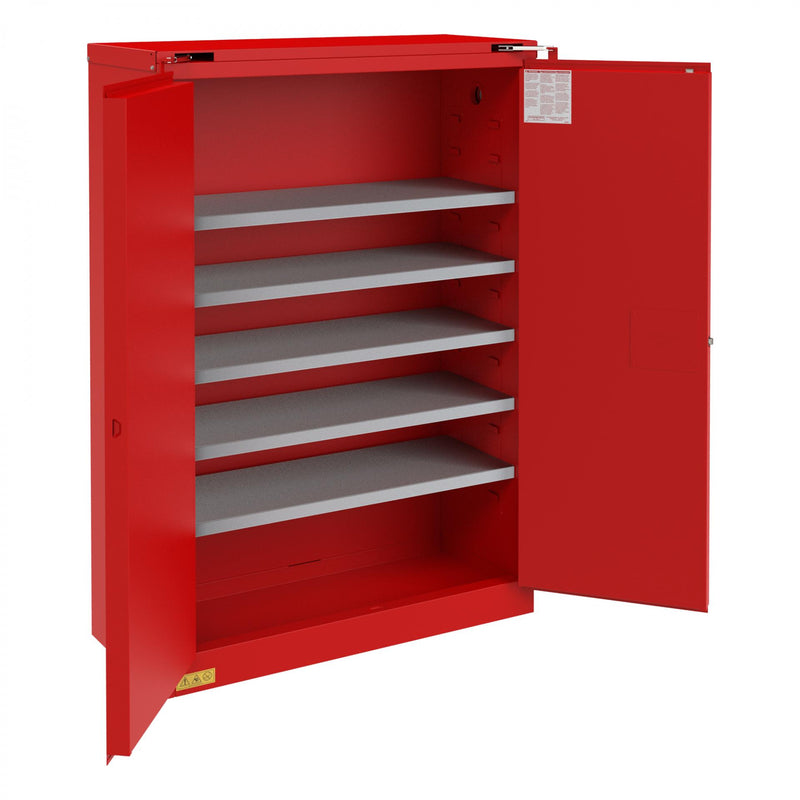 Durham Flammable Storage, 60 Gallon Paint and Ink Storage, Self Close, Red
