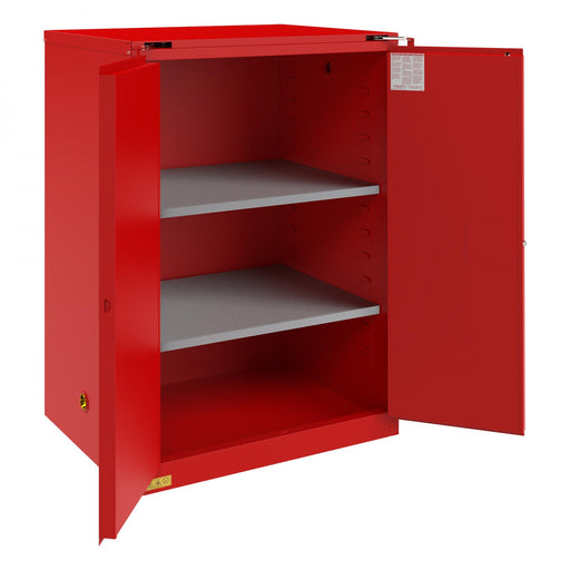 Durham Flammable Storage, 90 Gallon, Self Close, Red