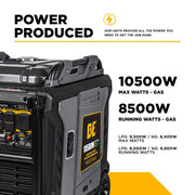 10,500 Watt Tri-Fuel Digital Inverter Generator - BE10500IT BE Power Equipment