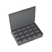 Durham Large, Steel, Compartment Box, 20 Compartments, Gray (Pack of 4)
