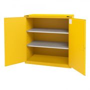 Durham FM Approved, Flammable Storage Cabinet, 120 Gallon, 2 Doors, Self Closing, 2 Shelves