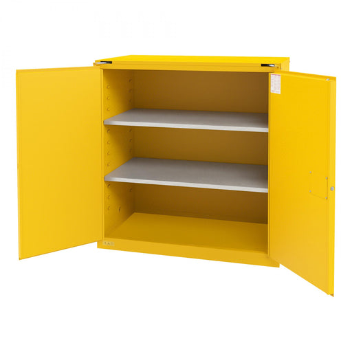 Durham FM Approved, Flammable Storage Cabinet, 120 Gallon, 2 Doors, Self Closing, 2 Shelves