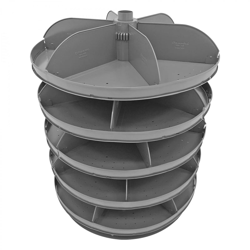 Durham Base For 28", 34", 44" Diameter Rotabins, Gray