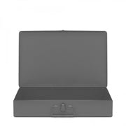 Durham Large, Steel, Compartment Box, Empty, Gray (Pack of 4)