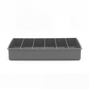Durham Large, Polypropylene, 6 Vertical Compartment Insert, Gray