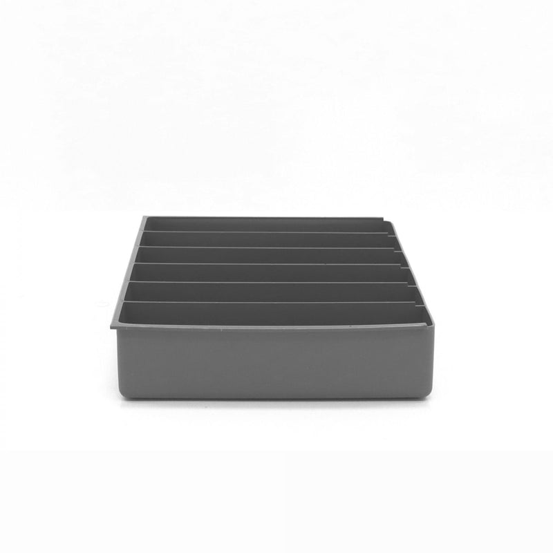 Durham Large, Polypropylene, 6 Vertical Compartment Insert, Gray