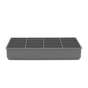 Durham Large, Polypropylene, 16 Compartment Insert, Gray
