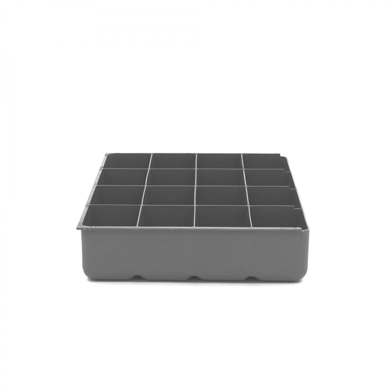 Durham Large, Polypropylene, 16 Compartment Insert, Gray