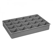 Durham Large, Polypropylene, 20 Compartment Insert, Gray