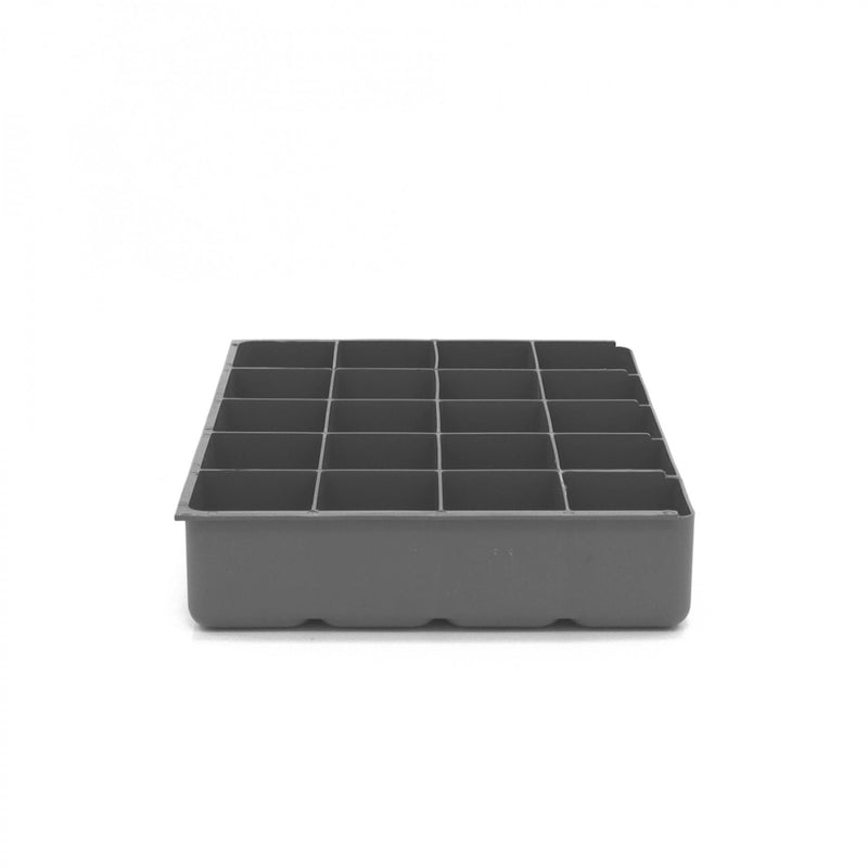 Durham Large, Polypropylene, 20 Compartment Insert, Gray