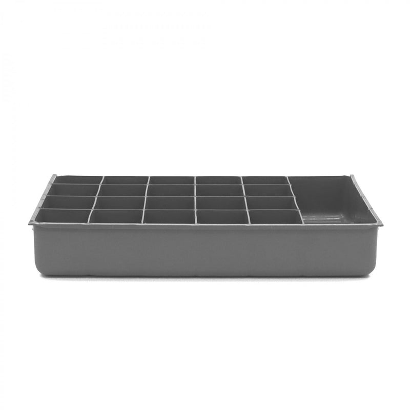 Durham Large, Polypropylene, 21 Compartment Insert, Gray