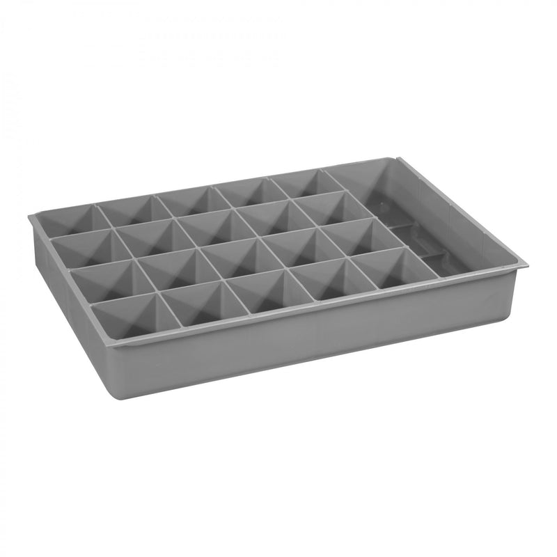 Durham Large, Polypropylene, 21 Compartment Insert, Gray
