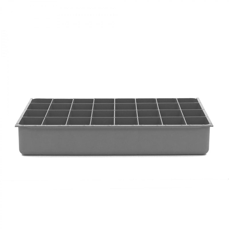 Durham Large, Polypropylene, 32 Compartment Insert, Gray