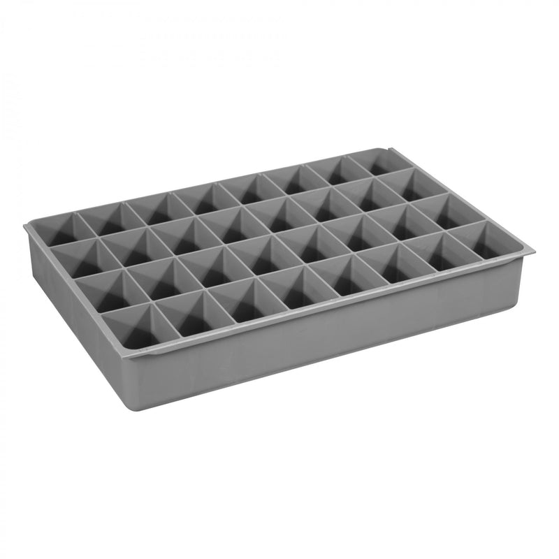 Durham Large, Polypropylene, 32 Compartment Insert, Gray