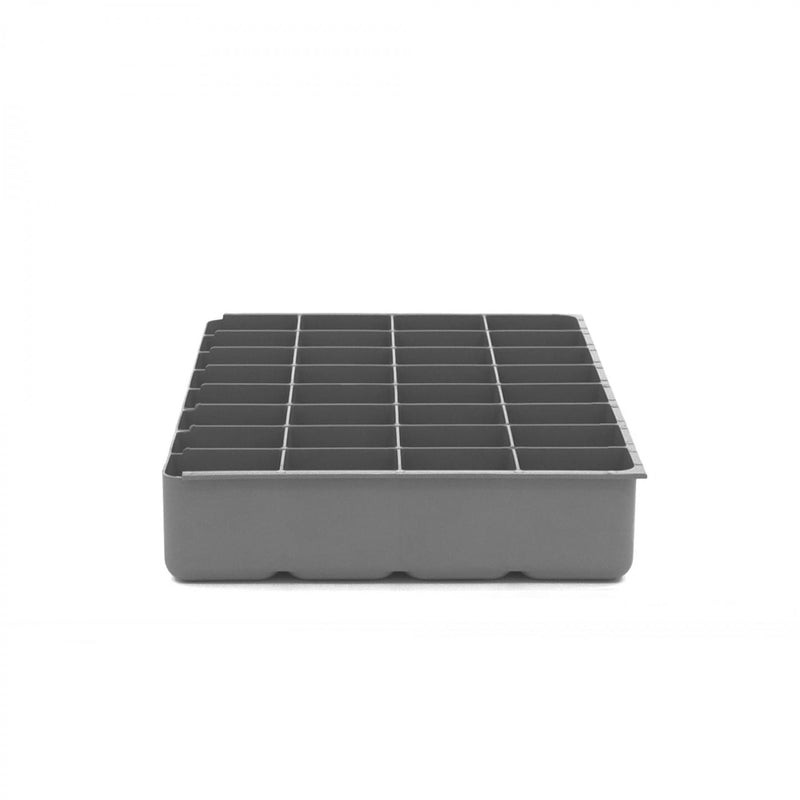 Durham Large, Polypropylene, 32 Compartment Insert, Gray