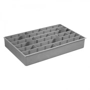 Durham Large, Polypropylene, Variable Compartment Insert, 12 Dividers, Gray