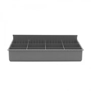 Durham Large, Polypropylene, Variable Compartment Insert, 3 Horizontal, 3 Vertical, Gray