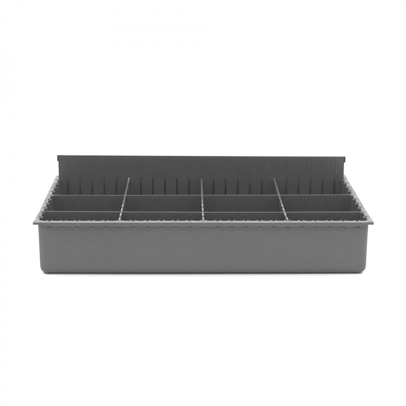 Durham Large, Polypropylene, Variable Compartment Insert, 3 Horizontal, 3 Vertical, Gray