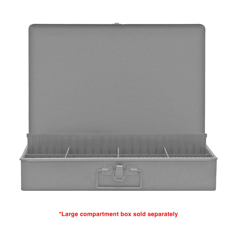 Durham Large, Polypropylene, Variable Compartment Insert, 3 Horizontal, 3 Vertical, Gray