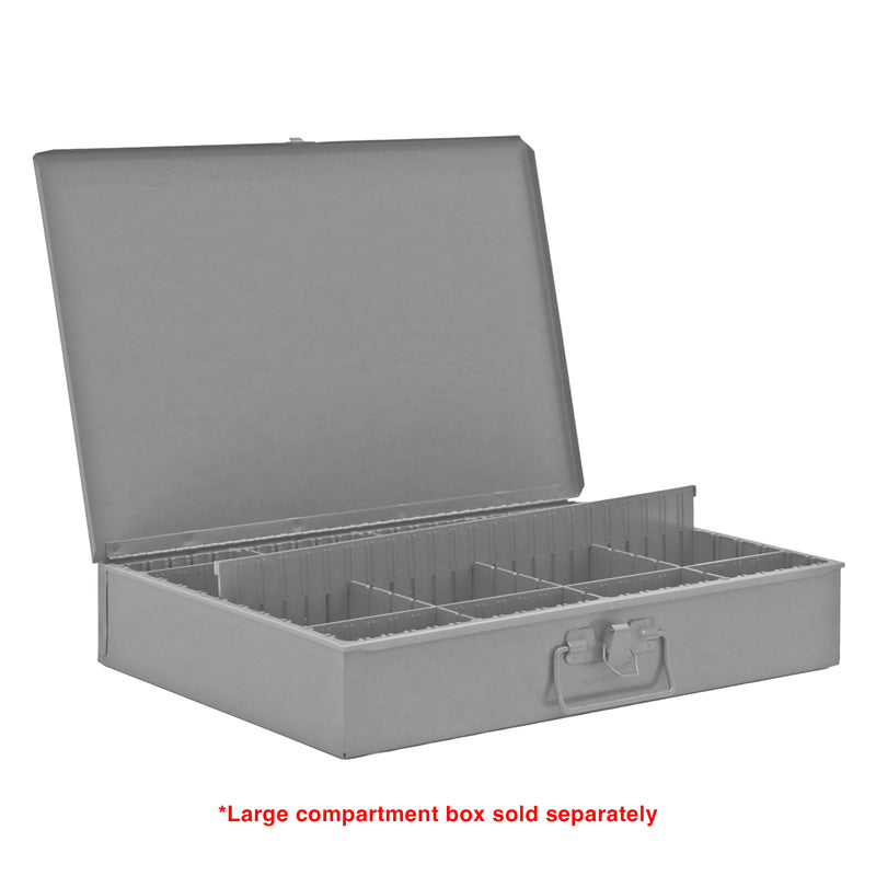Durham Large, Polypropylene, Variable Compartment Insert, 3 Horizontal, 3 Vertical, Gray