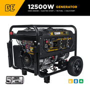 12,500 Watt Tri-Fuel Generator - BE12500T BE Power Equipment