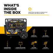 12,500 Watt Tri-Fuel Generator - BE12500T BE Power Equipment
