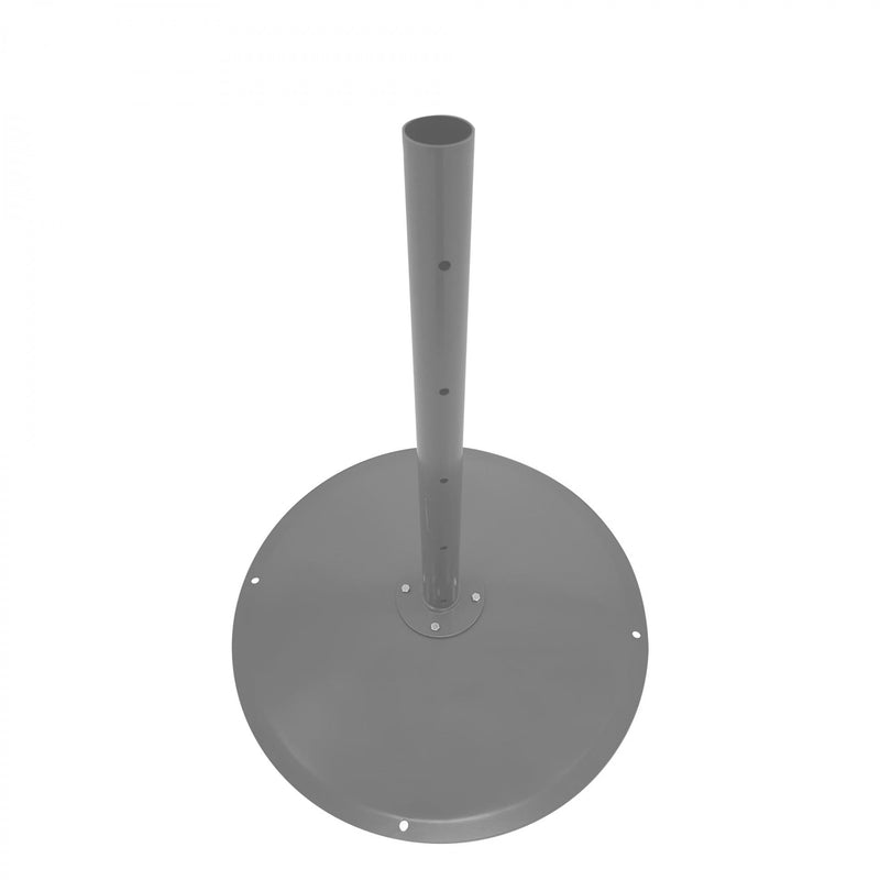 Durham 34" Diameter Rotabin Shelf With 5 Divider, Gray