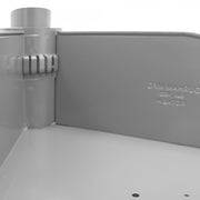 Durham 34" Diameter Rotabin Shelf With 5 Divider, Gray