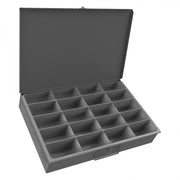 Durham Large Steel Compartment Box, 20 Opening, Gray