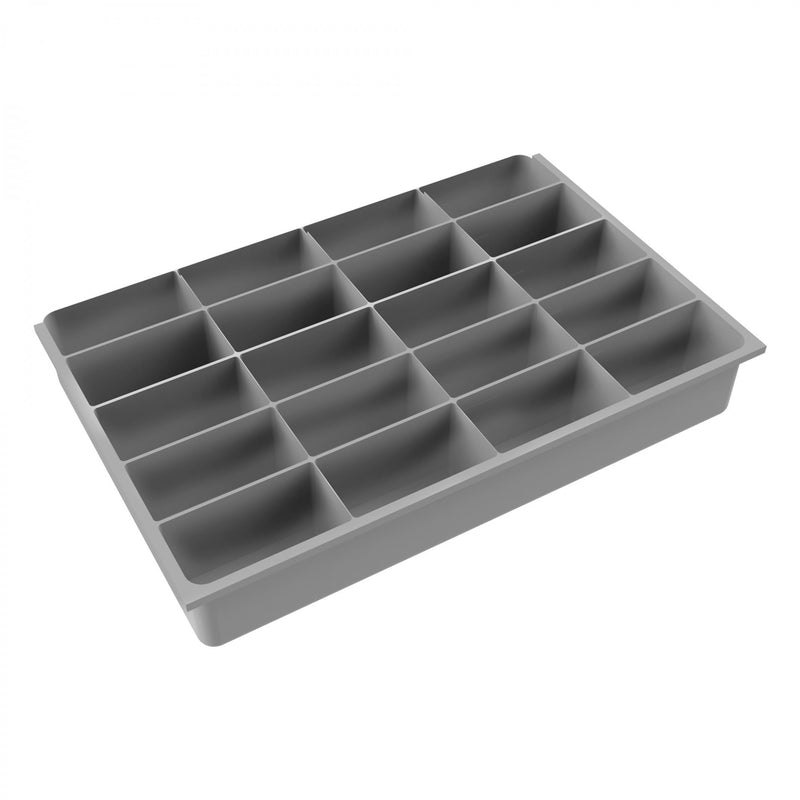 Durham Large Steel Compartment Box, 20 Opening, Gray