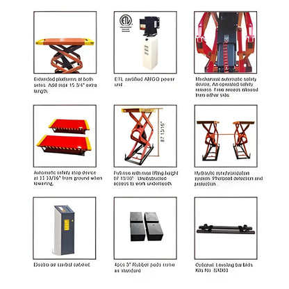 AMGO XL-9F high-performance 9,000 lb Flush Mount Scissor Lift