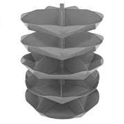 Durham 44" Diameter Rotabin Shelf, 5 Dividers, Gray