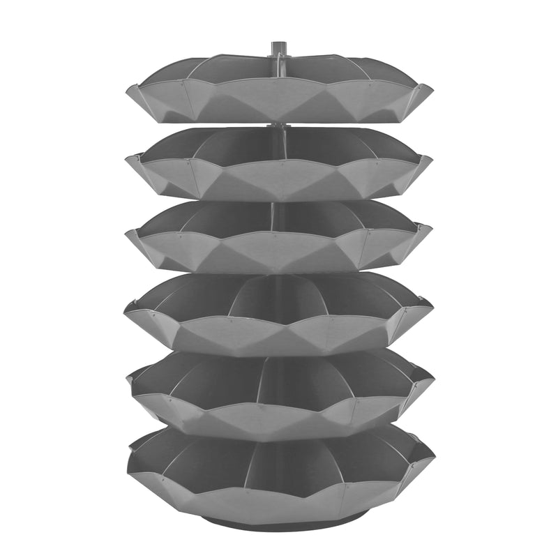Durham Cross Base For Use With 44" Diameter Rotabin, Steel Tube, 6 Levels