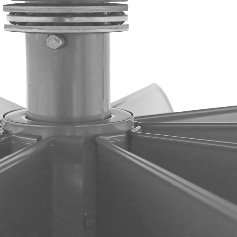 Durham Cross Base For Use With 44" Diameter Rotabin, Steel Tube, 6 Levels