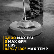 15" Whirl-A-Way Pressure Washer Surface Cleaner BE Power Equipment